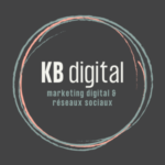 logo de l'entreprise KB digital, agence de marketing digital et réseaux sociaux en suisse romande