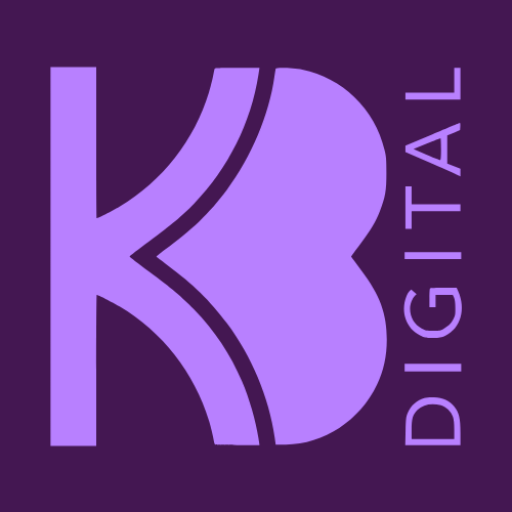 logo de l'entreprise KB digital, agence de marketing digital et réseaux sociaux en suisse romande